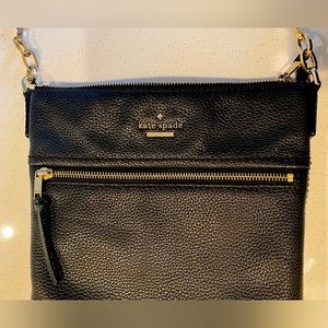 Kate Spade Crossbody Bag (Black Leather)